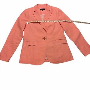 Talbots Women’s pink linen blazer size 2